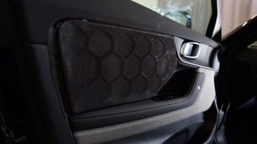 Speaker developed by Warwick Acoustics in the door of a Polestar